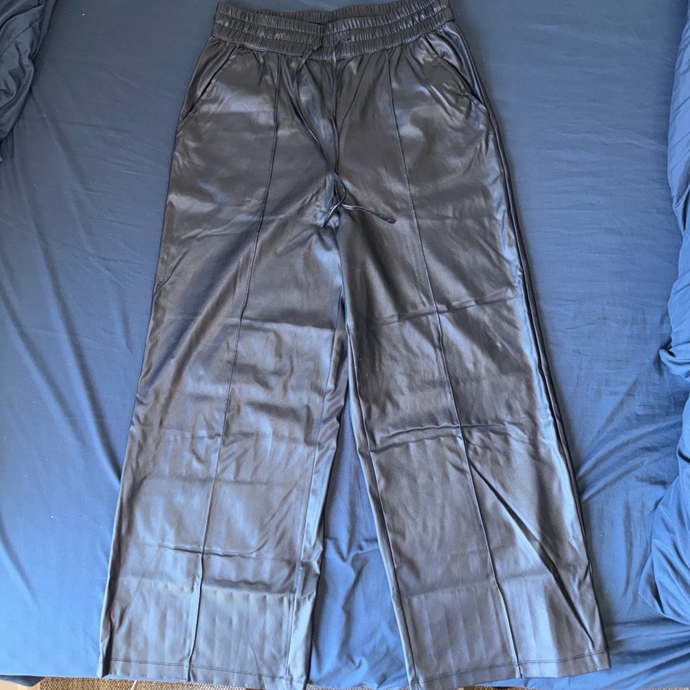 Who What Wear black leather Pants